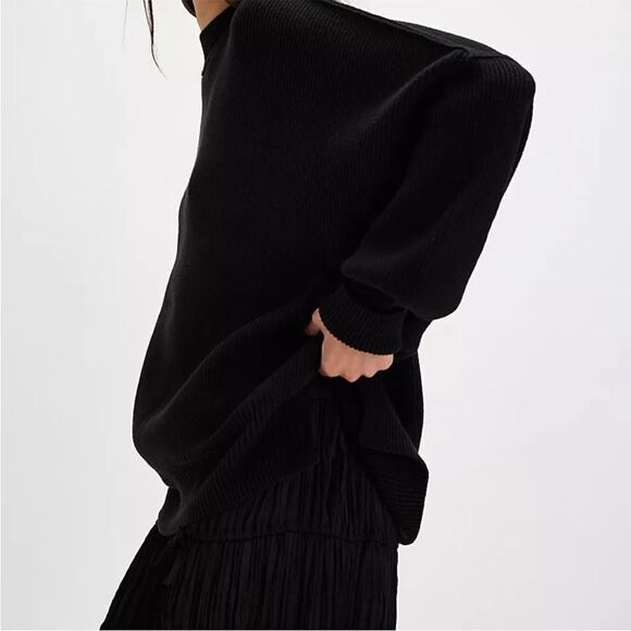 Free People Black Easy Street Tunic L - Picture 3 of 7